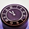 Gâteau avec le tampon en silicone Horloge.