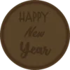 Tampon en métal Happy new year