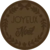 Tampon en métal Joyeux noel couronne illDESIGN France