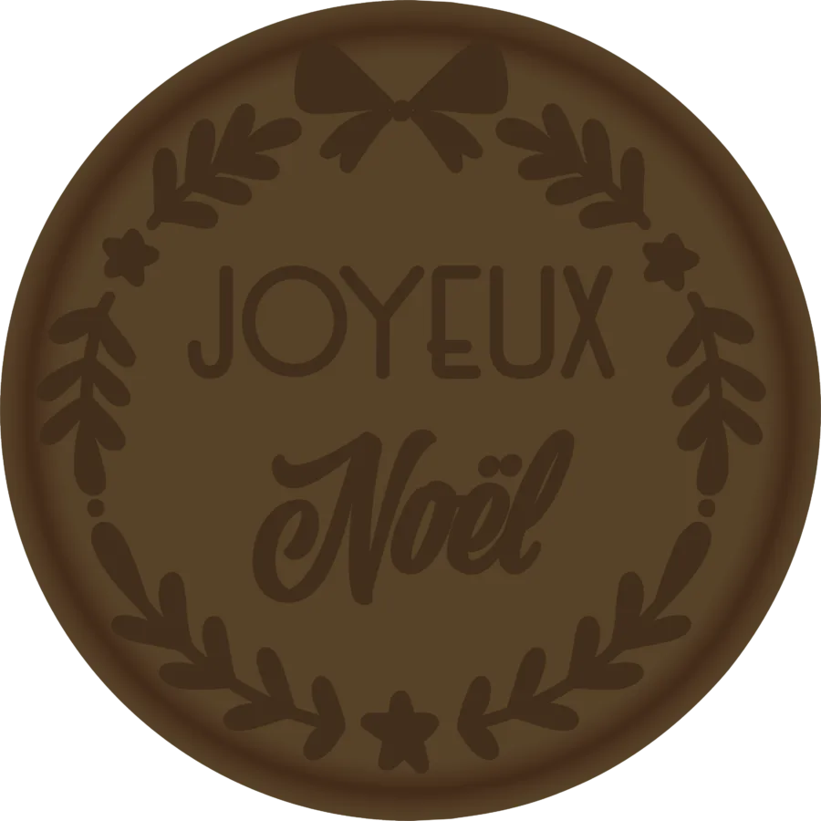 Tampon en métal Joyeux noel couronne illDESIGN France