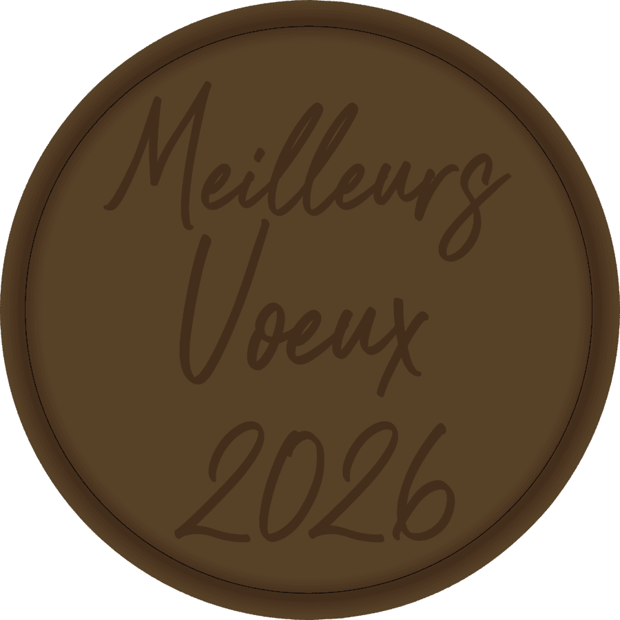 Tampon en métal Meilleurs voeux 2026 illDESIGN France