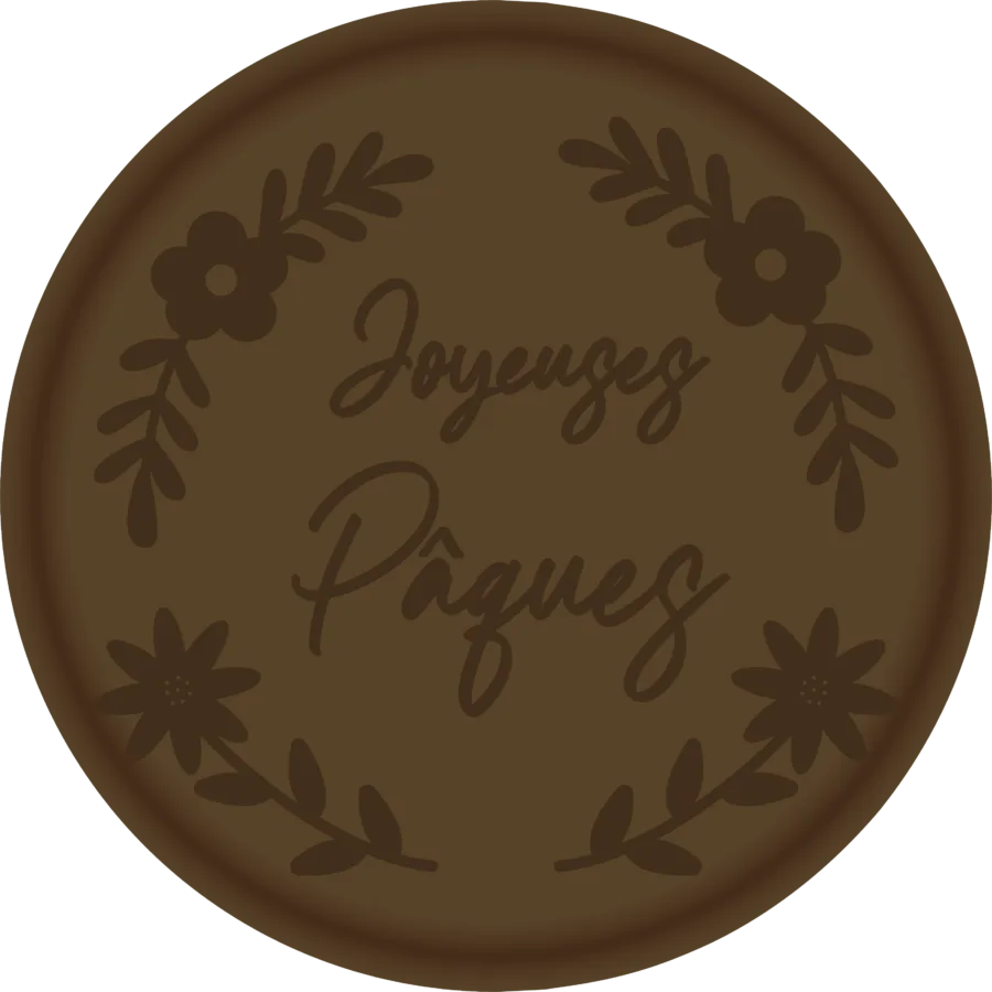 Tampon en métal Joyeuses paques couronne illDESIGN France