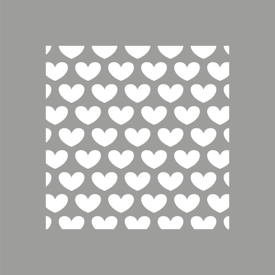 POCHOIR COEUR GRILLE illDESIGN France