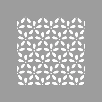 POCHOIR FLEURS GRILLE illDESIGN France
