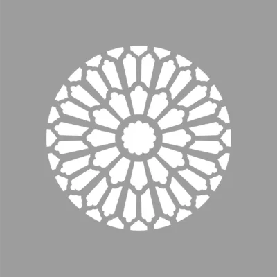 POCHOIR ROSACE illDESIGN France