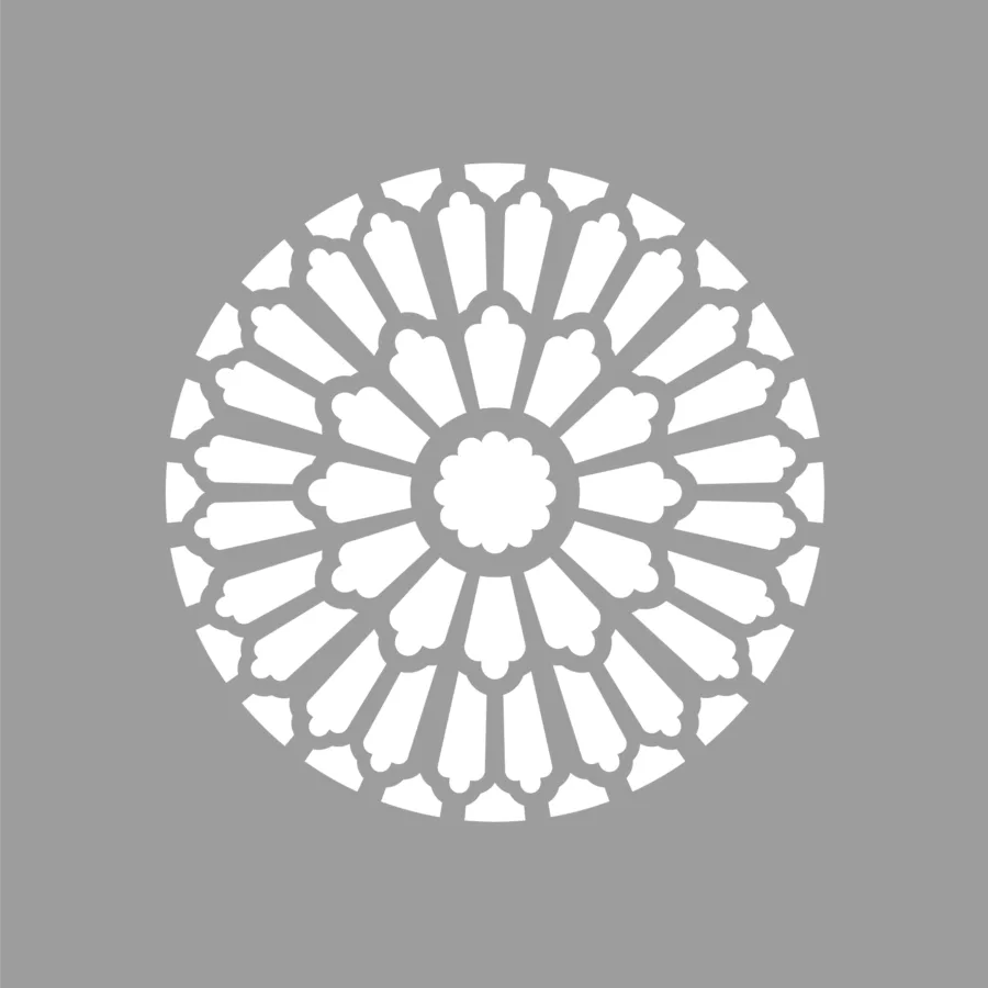 POCHOIR ROSACE illDESIGN France
