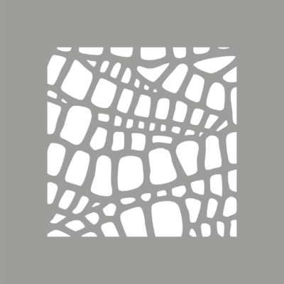 POCHOIR CROCO CARRÉ illDESIGN France