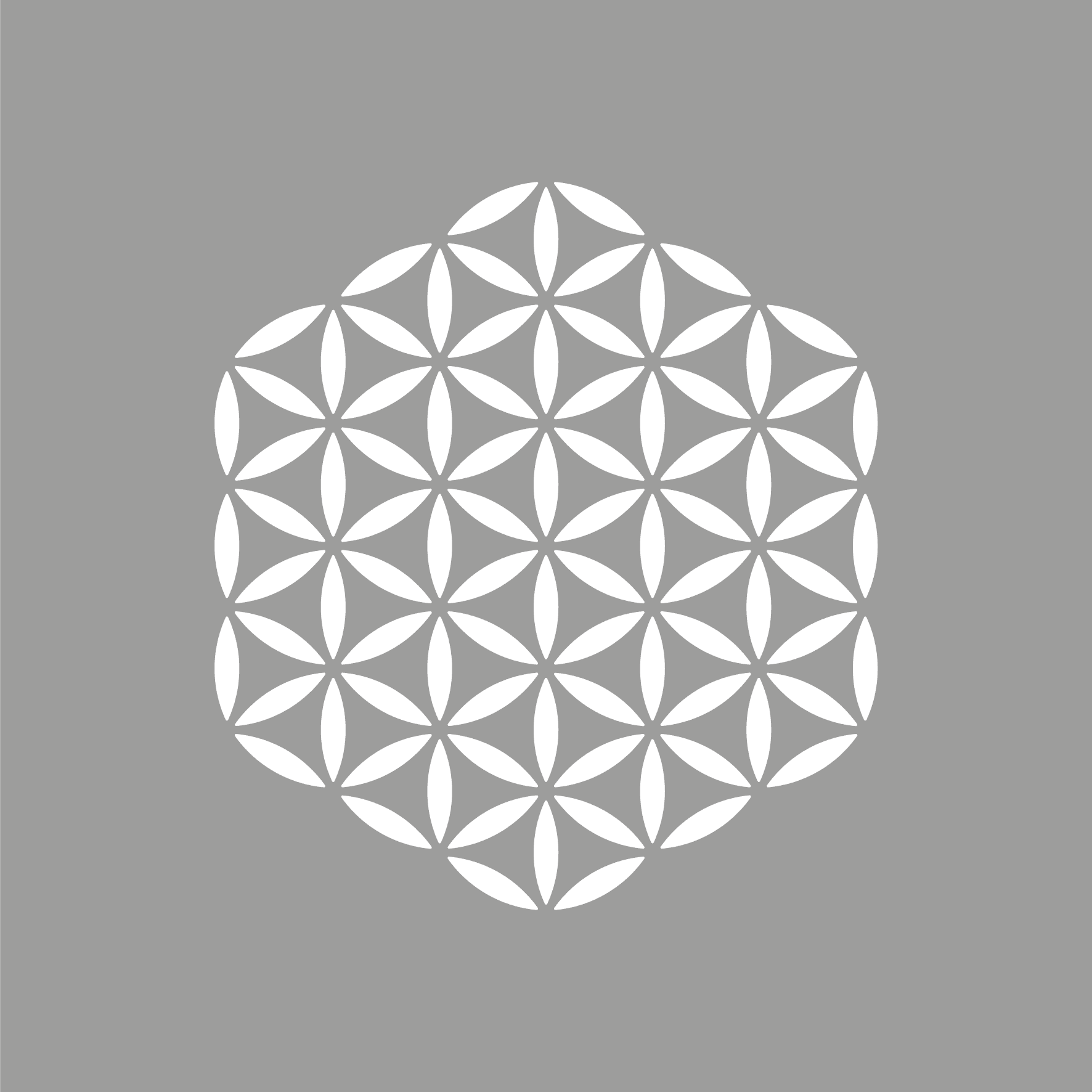 POCHOIR FLEUR DE VIE illDESIGN France