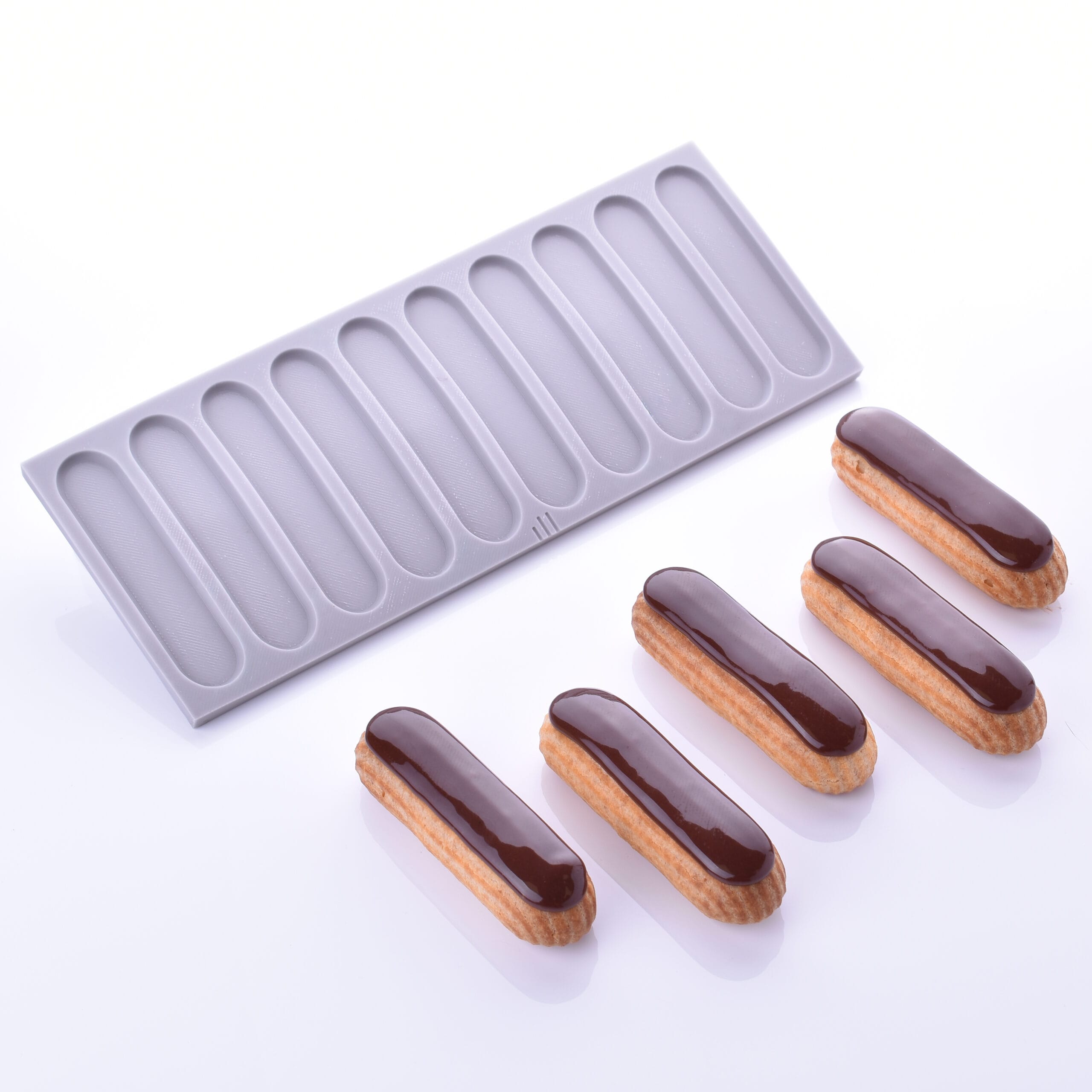 Moule fondant pour eclair finger Moule fondant pour eclairs finger illDESIGN France